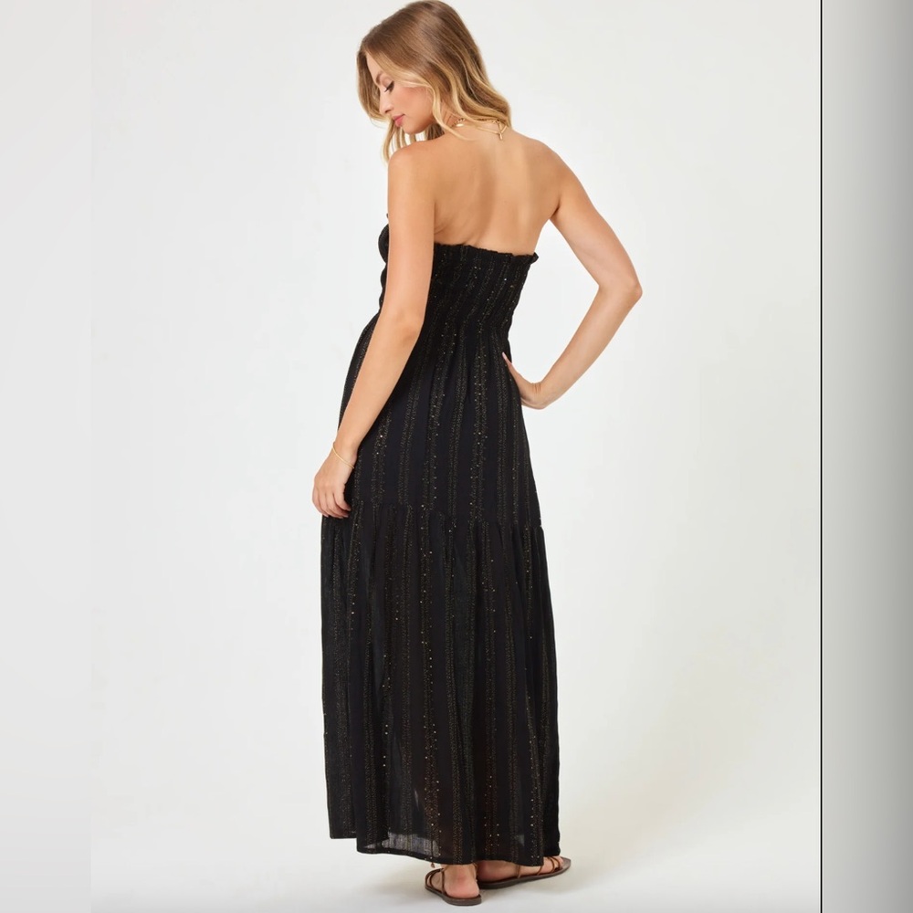 L*Space Nannai Shimmer Magic Hour Dress, black - Picture 7 of 9